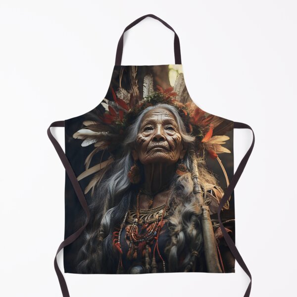 Item preview, Old Shaman Lady 2 designed and sold by Red Witch Art.