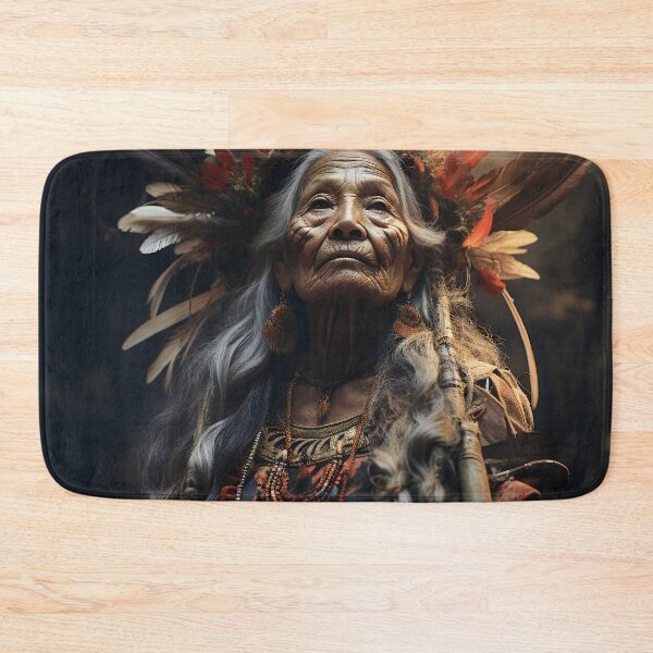 Item preview, Old Shaman Lady 2 designed and sold by Red Witch Art.