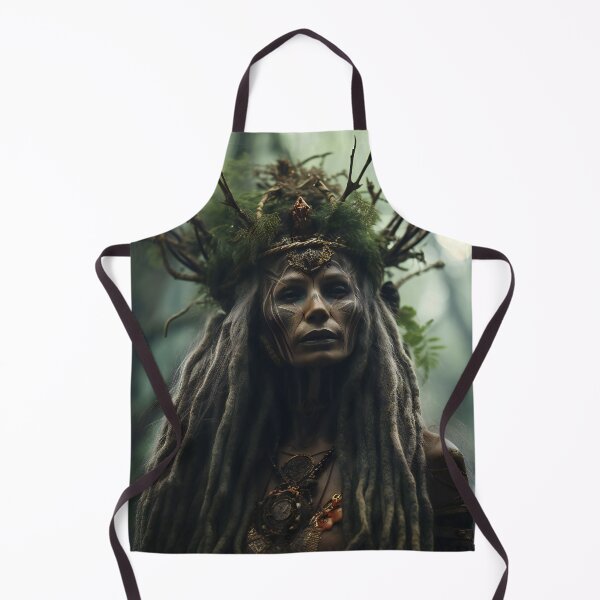 Item preview, Old Shaman Lady 1 designed and sold by Red Witch Art.