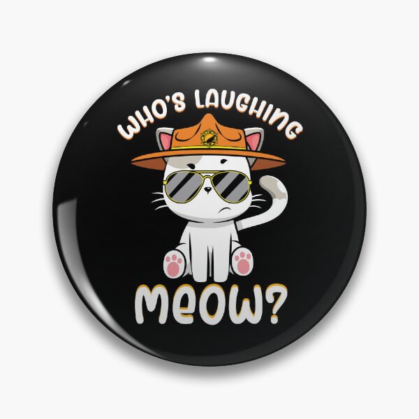 Artikelvorschau, Who's Laughing Meow Cat Pun Kids Boys Girls Funny Cat Gear entworfen und verkauft von DynamicDesign.