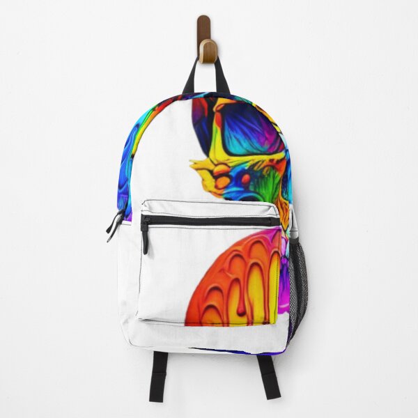 Item preview, A multi-colored paint dripping skull designed and sold by 3DogKnight.