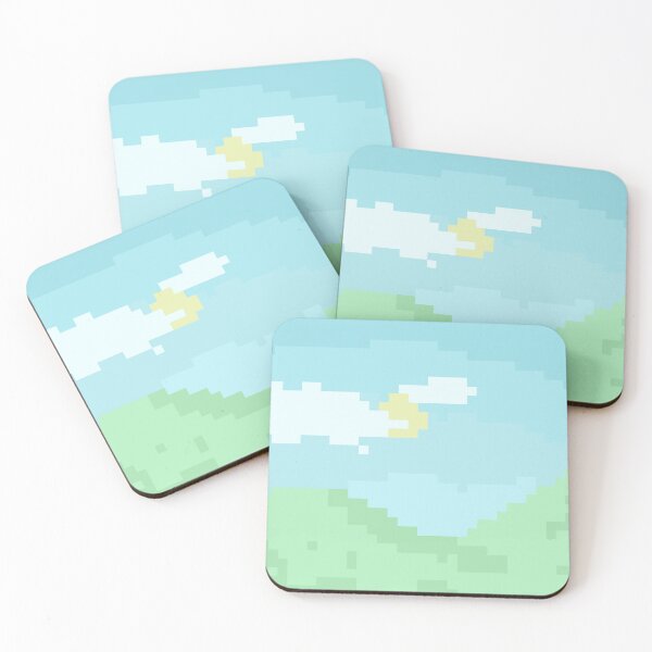 Item preview, Ver nube de cielo de montaña y sol Arte de píxeles. designed and sold by peteanything.