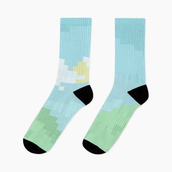 Item preview, View mountain sky cloud and sun Pixel art. designed and sold by peteanything.