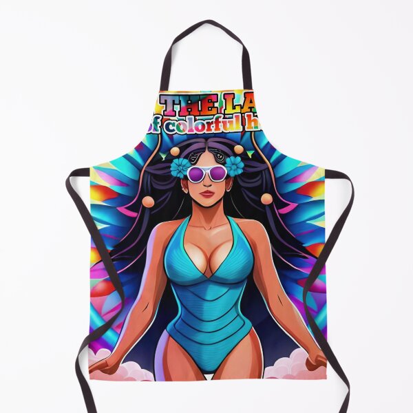 Item preview, Lady of Colorful Hoops in swimsuit dancing in electronic music festival designed and sold by sosmod1.