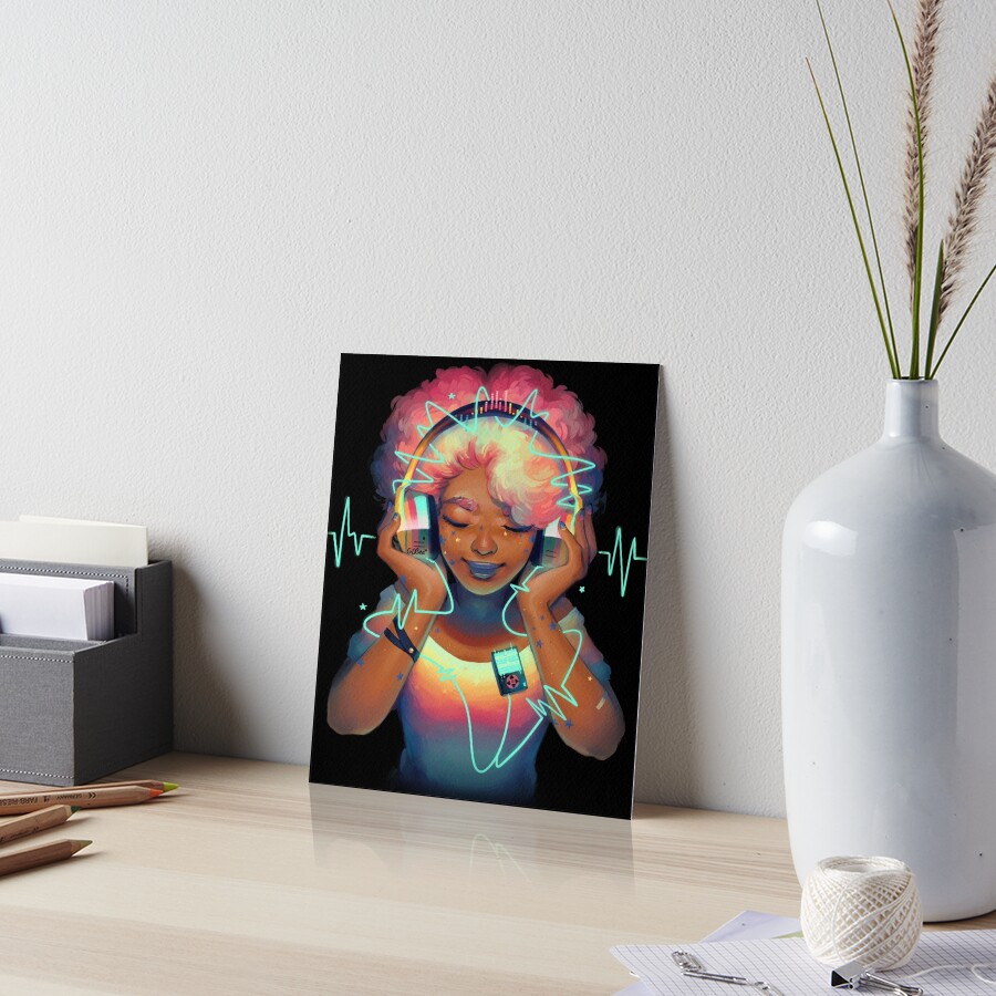MUSIC Art Board Print