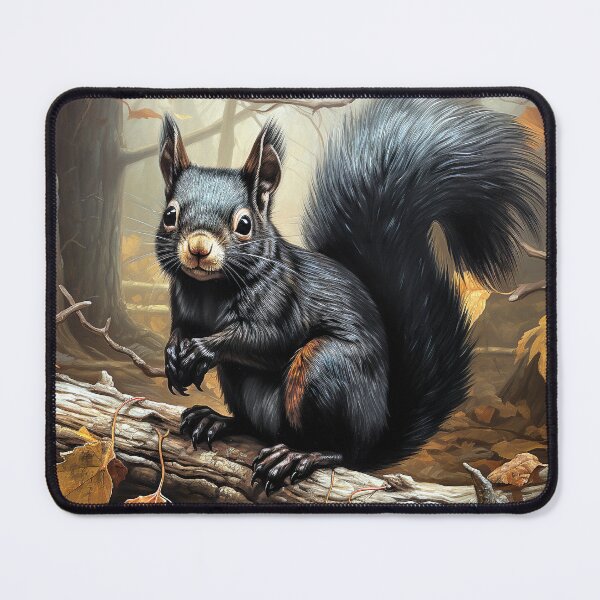Item preview, Black Autumn Squirrel designed and sold by Elisabeth Lucas.