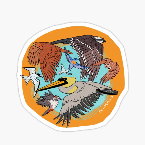 OC Birds (2020) OC Habitats Sticker