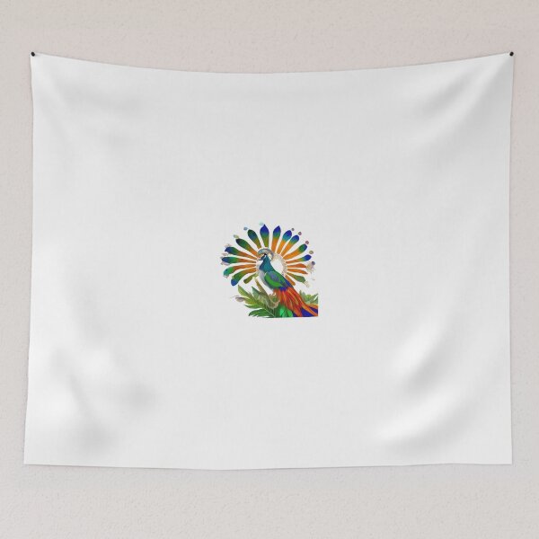 Item preview, Indian flag coloured peacock.  designed and sold by Vegasstickers.