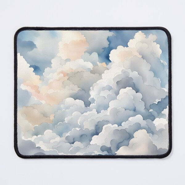 Item preview, Watercolor Cloudy Sky Painting designed and sold by dreamscrape.
