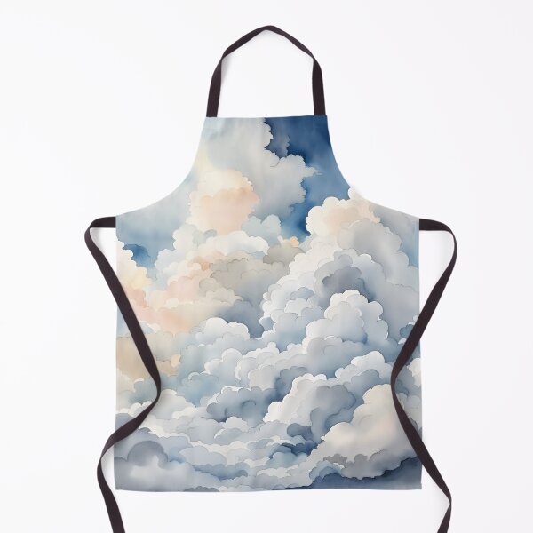 Item preview, Watercolor Cloudy Sky Painting designed and sold by dreamscrape.