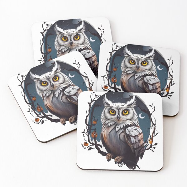 Item preview, halloween owl sticker designed and sold by Moshimashop.