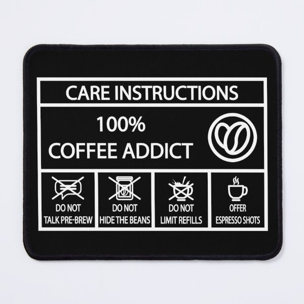 Item preview, Coffee addict care instructions espresso aroma cool funny designed and sold by shaderepublic.