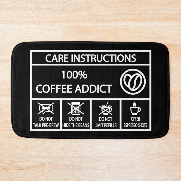 Item preview, Coffee addict care instructions espresso aroma cool funny designed and sold by shaderepublic.