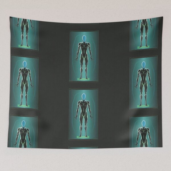 Item preview, "Holographic Interface: Alien Tech Line-art" designed and sold by ChamounVisual.