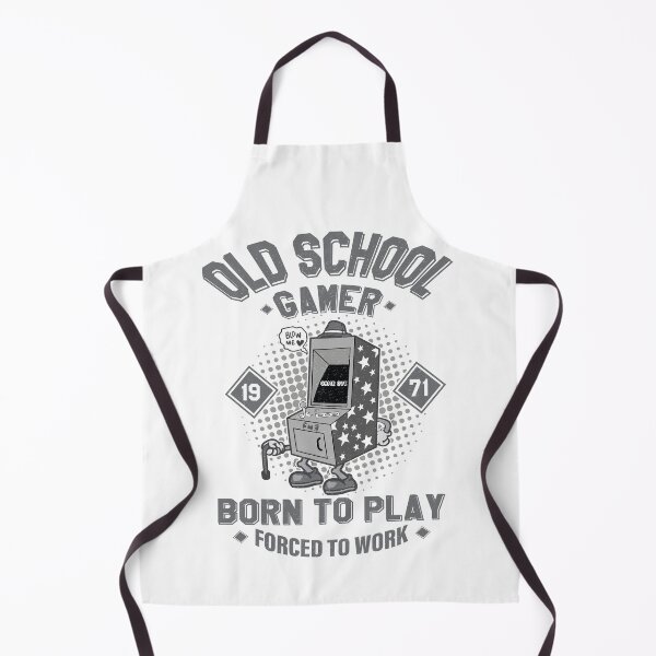 Item preview, Funny Old School Gamer Born To Play Forced To Work  designed and sold by YAHIA-14.