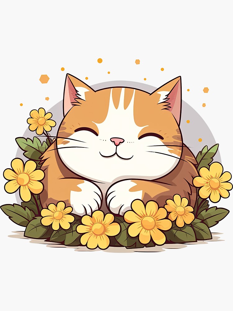 Pegatinas de lindo gato kawaii, Diseños únicos