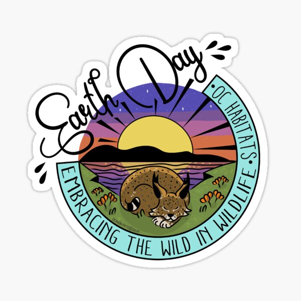 Earth Day (2020) OC Habitats Sticker