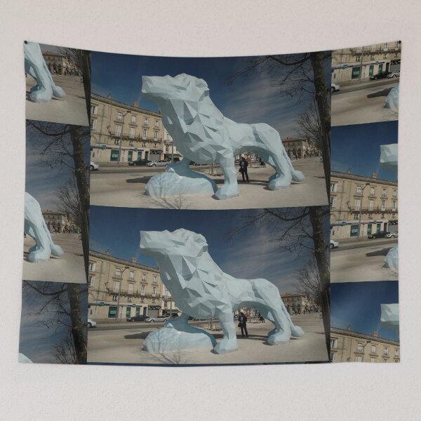Item preview, Blue Lion Sculpture, Stalingrad, Bordeaux, France 2012 designed and sold by muz2142.
