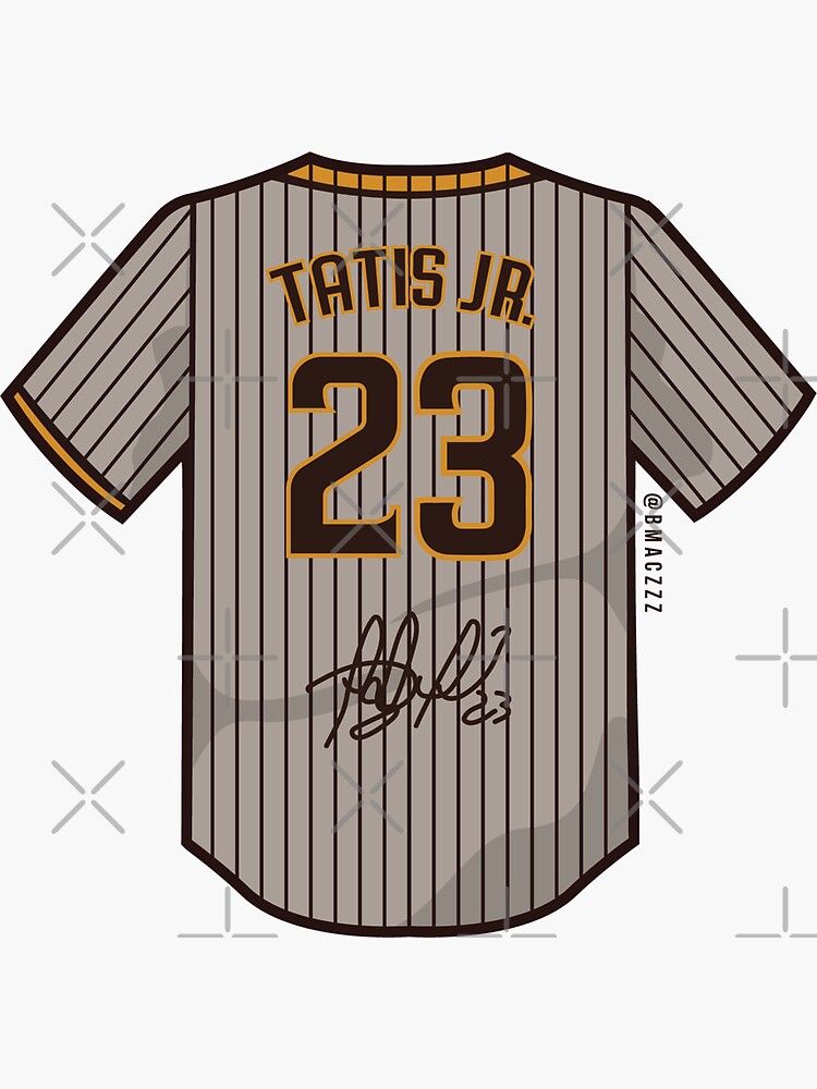 Tatis Jr. San Diego Padres Signature Jersey 23 Sticker for Sale by  TheBmacz