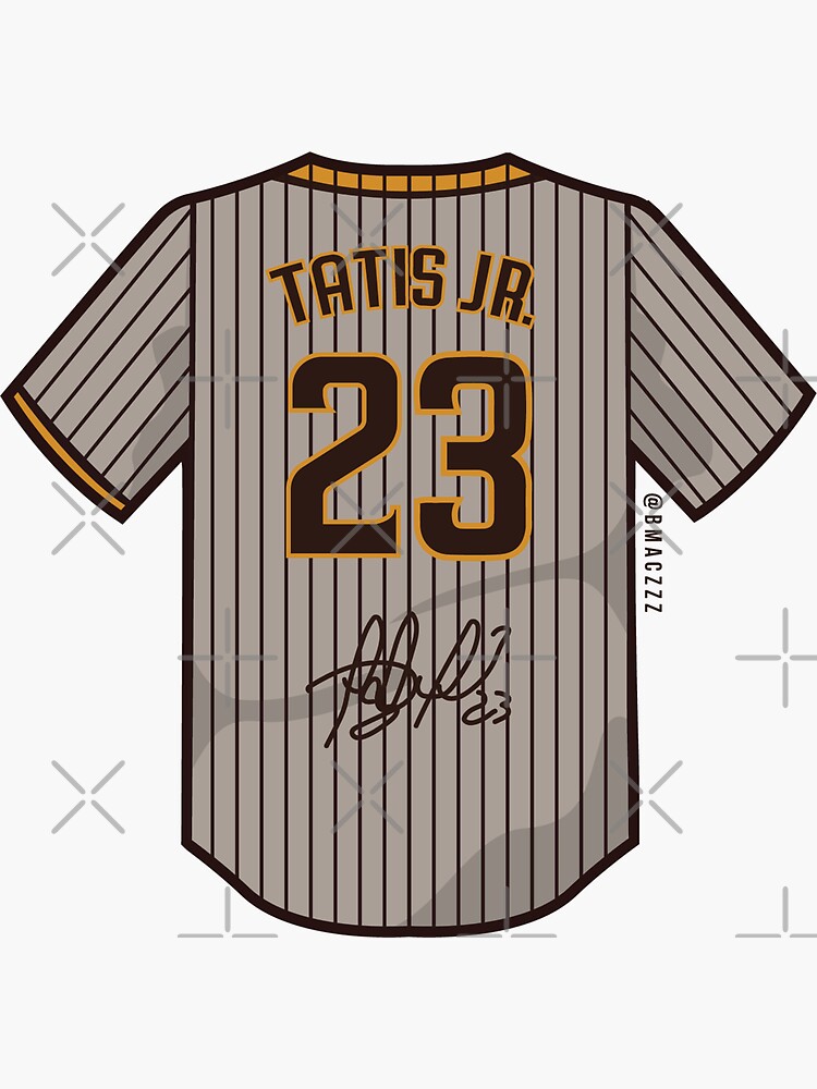 Tatis Jr. San Diego Padres Signature Jersey 23 Sticker for Sale