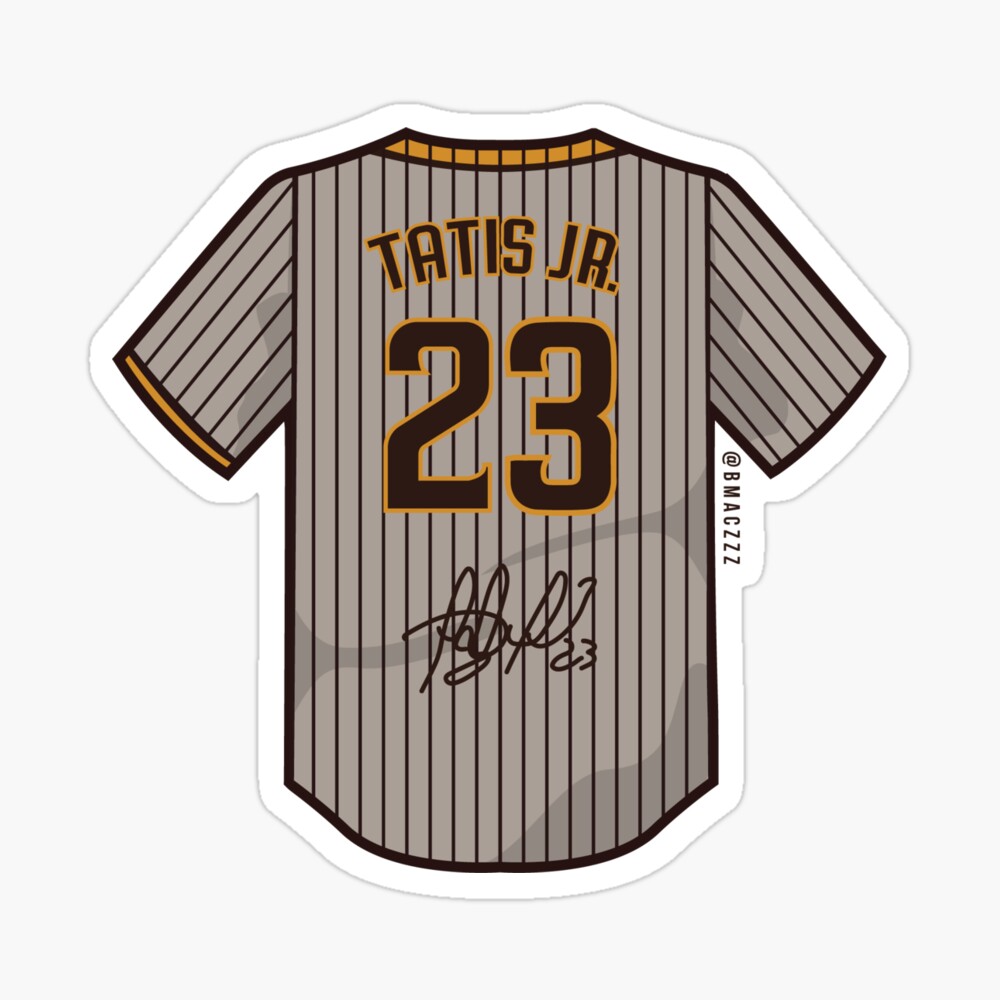 Fernando Tatis Jr Jersey  Sticker for Sale by athleteart20