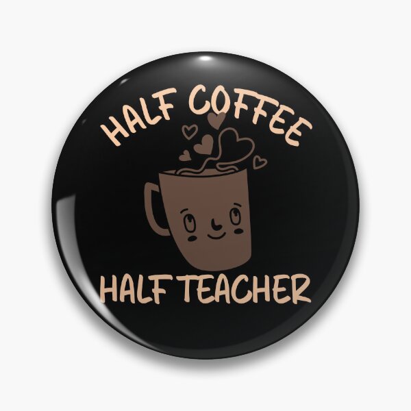 Item preview, Half Coffee Half Teacher Gift Funny Half Coffee Half Teacher Gear designed and sold by DynamicDesign.