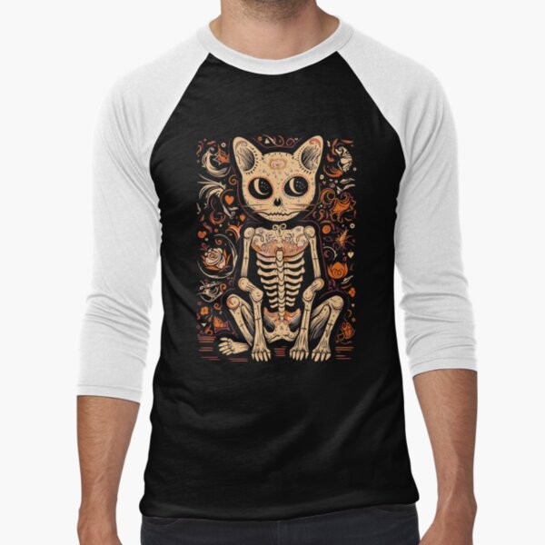 Item preview, Halloween Skeleton Cat Essential T-Shirt designed and sold by AdornOutfits.