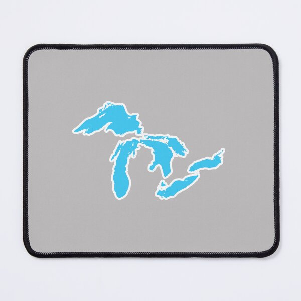 Item preview, IYKYK minimalist Great Lakes clean map Canada USA pool blue outlined designed and sold by aidaslocalloves.