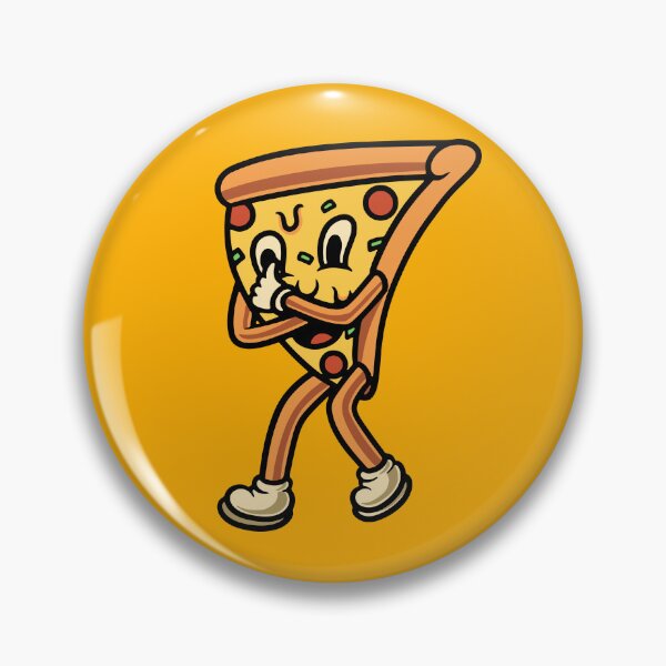 Artikelvorschau, Niedliche Pizza-Lächeln-Symbol-Cartoon-Illustration entworfen und verkauft von cubbone.