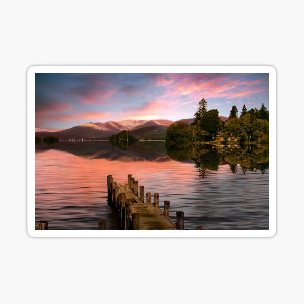 Item preview, Sunset at Lake Windermere  designed and sold by Alisonchambers2.