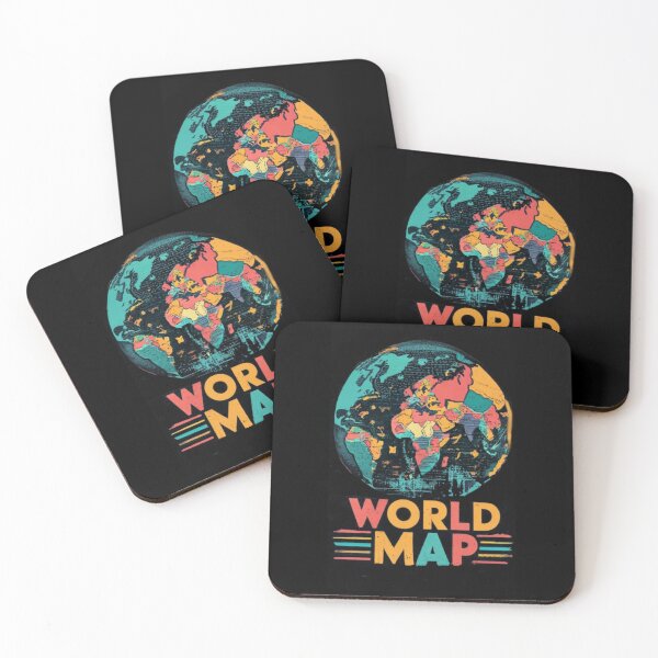 Item preview, World Map designed and sold by Myra365Art.