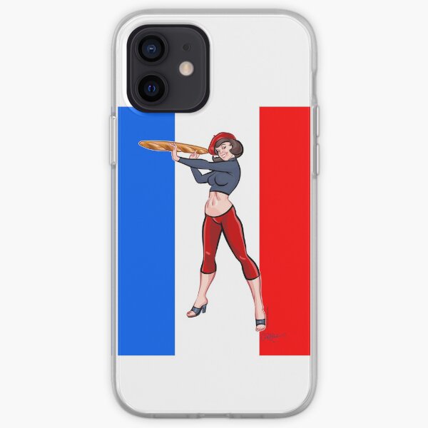 Baguette Girl Tricolore by Ian David Marsden iPhone Soft Case