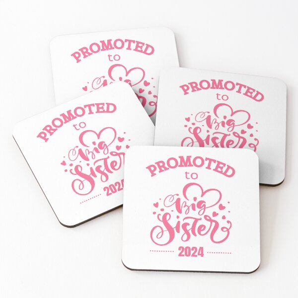 Item preview, Promoted to big sister 2024 cute writing and hearts designed and sold by Lady-Frost.