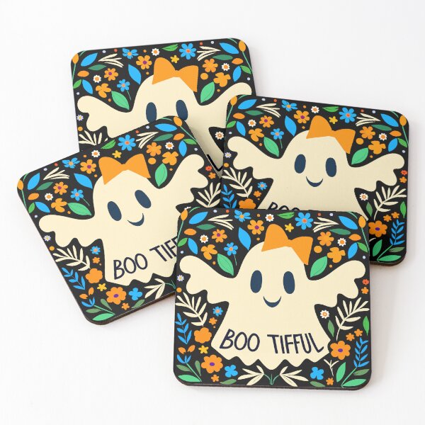 Item preview, ghost with a bow on his head, Boo-tiful, Halloween designed and sold by Niktarka.