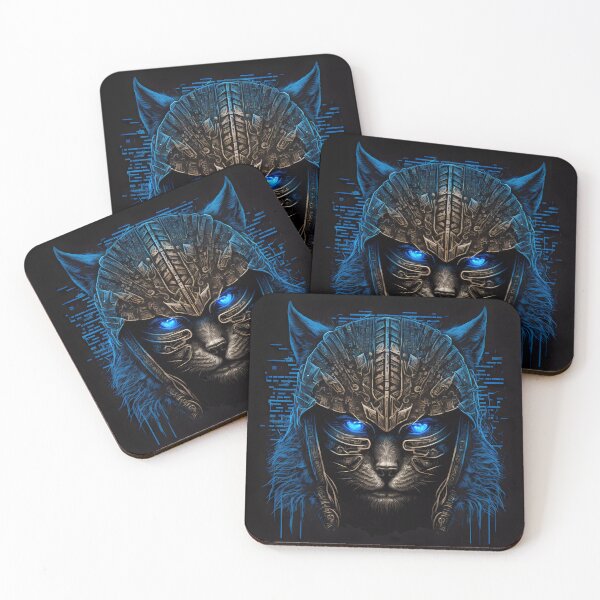 Item preview, "Cat Warrior of the Virtual Frontier" designed and sold by Art-Vortex-fr.