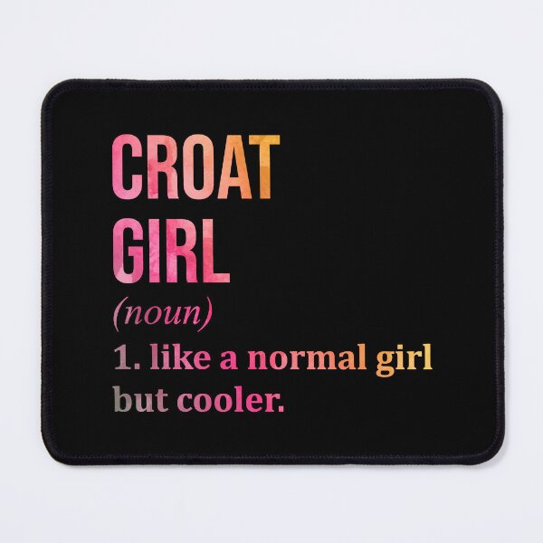 Item preview, Croat Girl Definition Croatia in Watercolor designed and sold by XCIV.