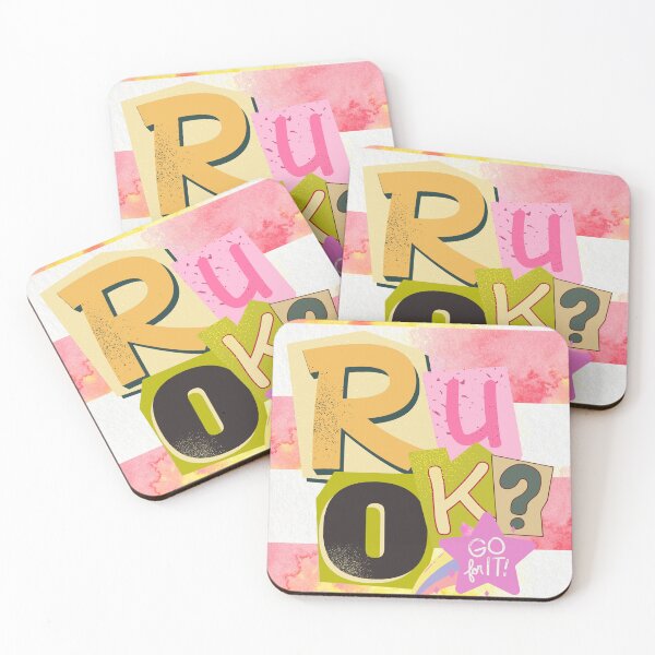Item preview, Are u okay - Fun cutting lettering Style - colorful designed and sold by Rsagur12.