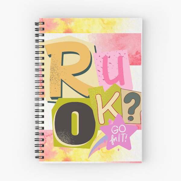 Item preview, Are u okay - Fun cutting lettering Style - colorful designed and sold by Rsagur12.