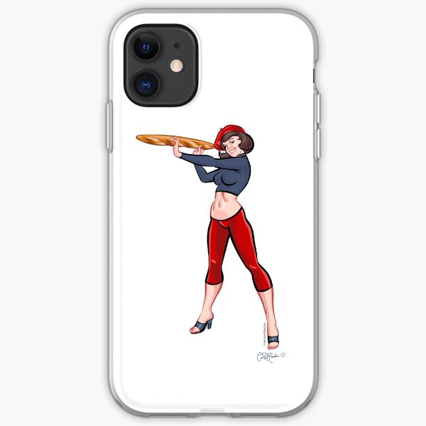 Baguette Girl by Ian David Marsden iPhone Soft Case