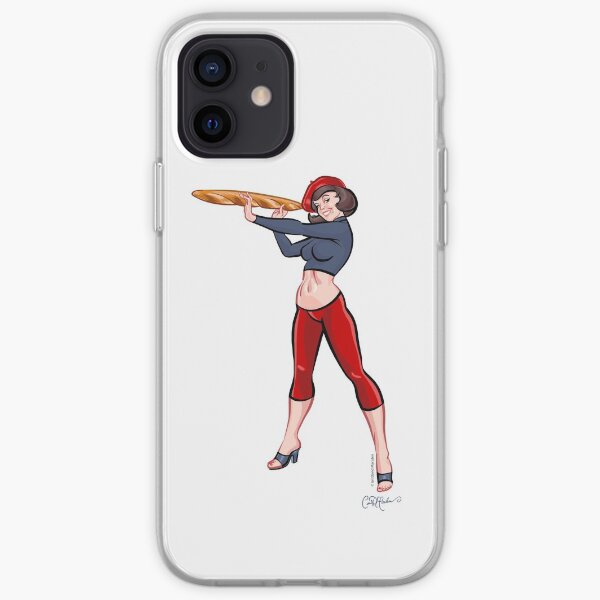 Baguette Girl by Ian David Marsden iPhone Soft Case