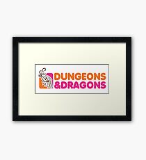 DUNGEONS AND DRAGONS RED BOX Framed Print