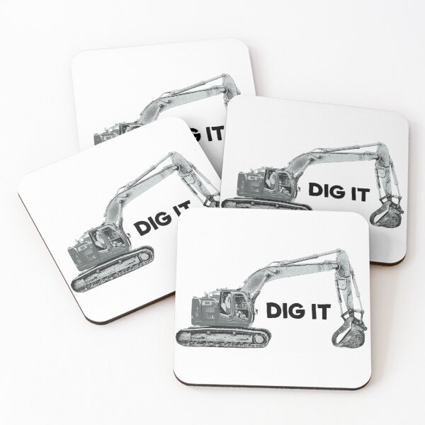 Item preview, Dig it - Heavy Construction Equipment - Excavator  designed and sold by blueskiesforme.