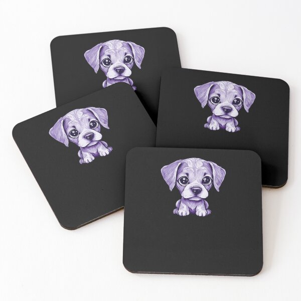 Item preview, Cute Dog With Big Ears - Indigo designed and sold by Soulemotion.