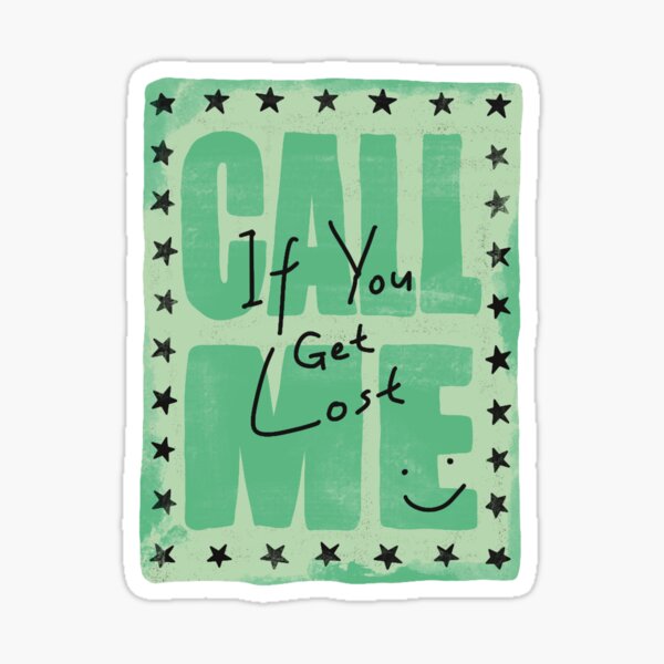 Item preview, Call me if you get lost (2) designed and sold by keWalkerArta.