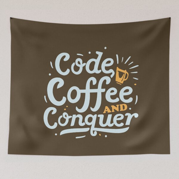 Item preview, Code, coffee, and conquer. designed and sold by RocketArtInd.