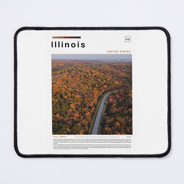 Item preview, Illinois Poster Landscape designed and sold by paulrommer.