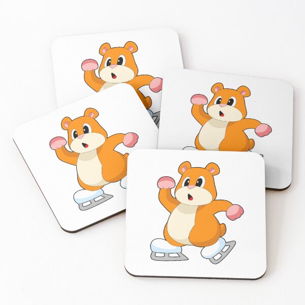 Aperçu de l'œuvre Hamster Ice skating Ice skates Winter sports créée et vendue par Snabdesign84.