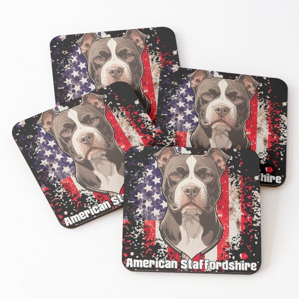 Item preview, American Staffordshire terrier lovers designed and sold by KrisRubinArt.