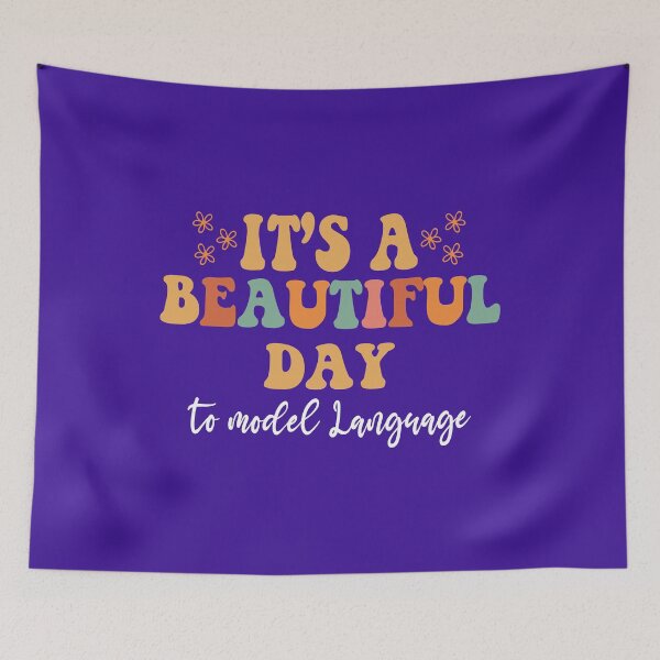 Item preview,  Beautiful Day to Model Language AAC-CCC SLP Speech Therapy designed and sold by Dream-bubble.