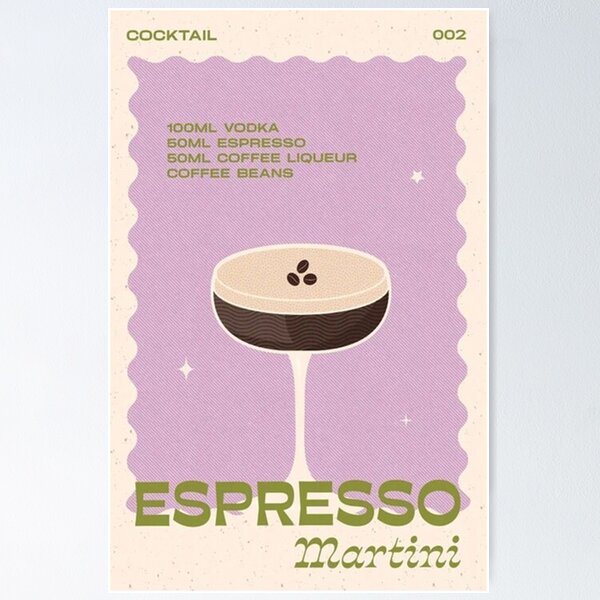 Artikel-Vorschau von Der Cocktail-Espresso-Martini, designt und verkauft von gordonvounn.